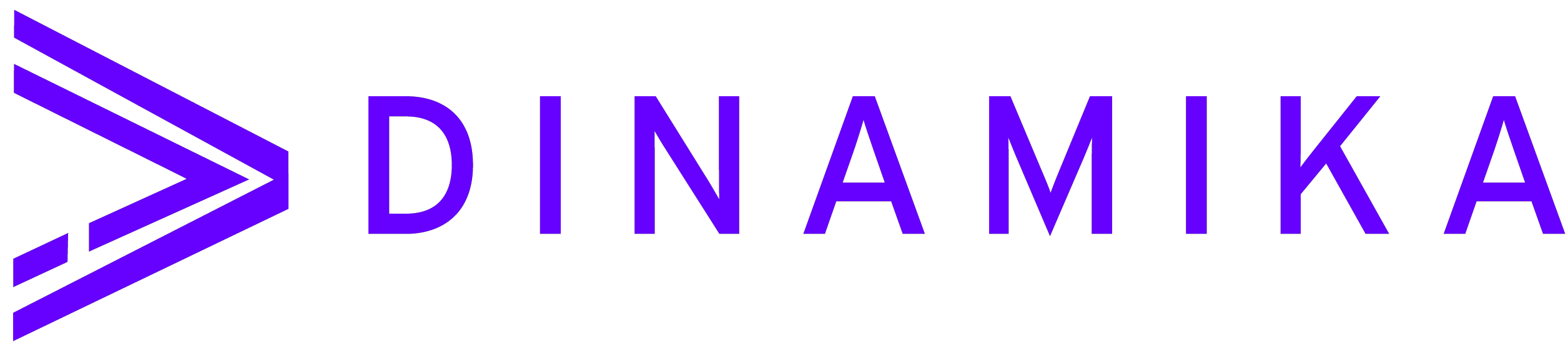 Logo Dinamika gradiente nome roxo